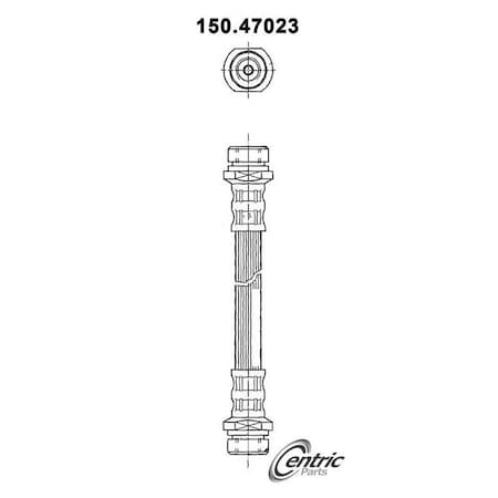 Centric Parts Brake Hose, 150.47023 150.47023